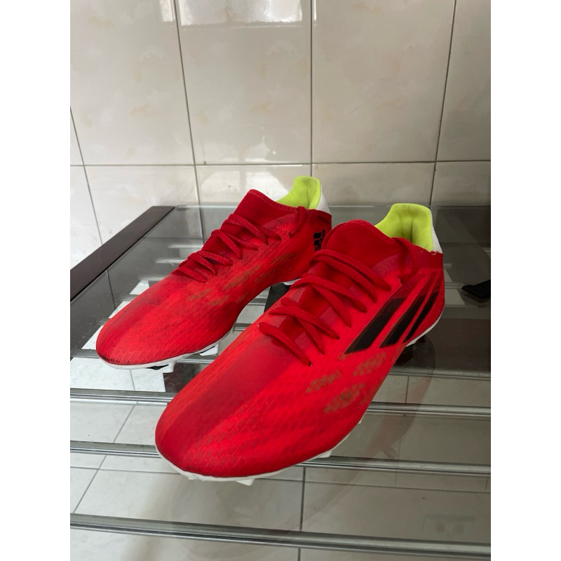愛迪達足球鞋US9 足球釘鞋 adidas X SPEEDFLOW.3 FG