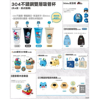 7-11 貓貓蟲咖波10週年生日慶 環島探險 造型積木音樂盒 LED壓克力小夜燈 魔豆盆栽 Nikko安全帽 後揹包