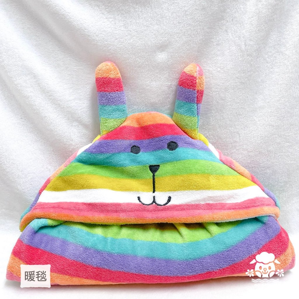 【現貨】CRAFTHOLIC 宇宙人 全家 Family Mart  暖暖毯 夏威夷兔 宇宙人造型彩虹披肩保暖毛毯 暖毯