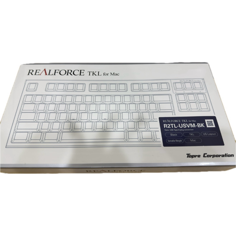 Realforce TKL for Mac 靜電容鍵盤 R2TL-USVM-BK