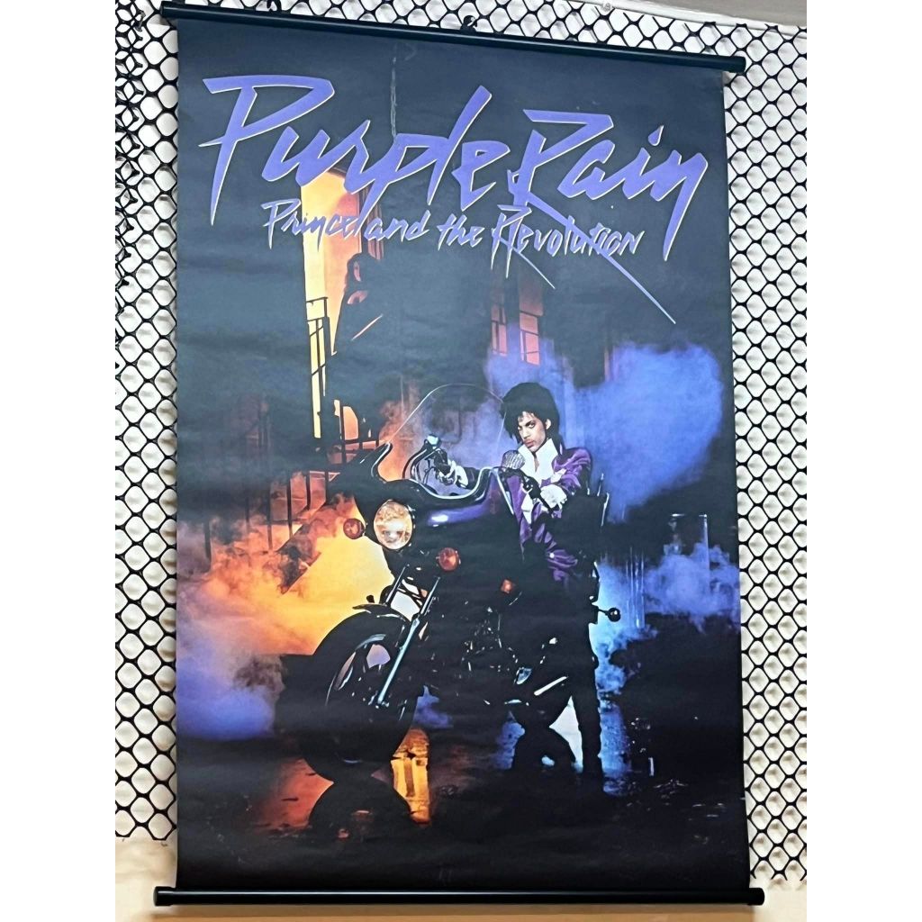 海報掛軸 全新 Prince Purple Rain 60 x 90 cm