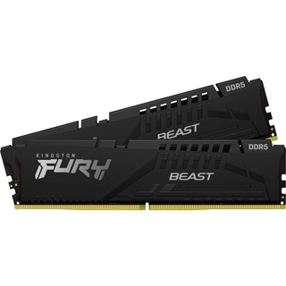 金士頓 FURY Beast 獸獵者 16Gx2 DDR5-6000 KF560C30BWEK2-32 / C30/白