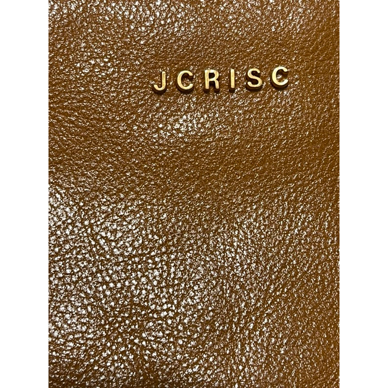 全新植鞣皮革金棕JR (JCRISC)皮夾 手拿未使用