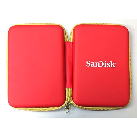 ★隨便賣★ Sandisk 紅色 硬殼包 3.5吋 硬碟 收納包