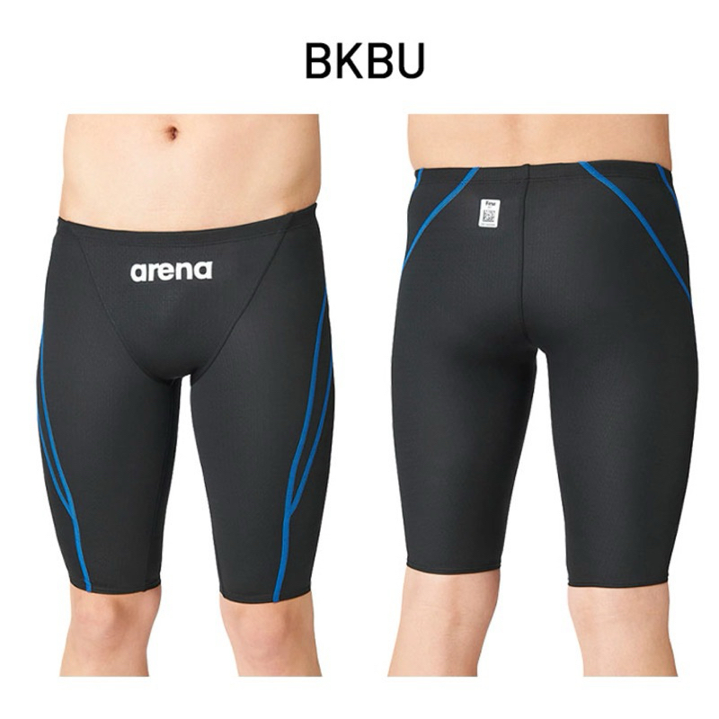日本購入現貨 全新Arena AQUA TREME 競賽款男子馬褲型泳褲ARN-1022M size: O BKBU
