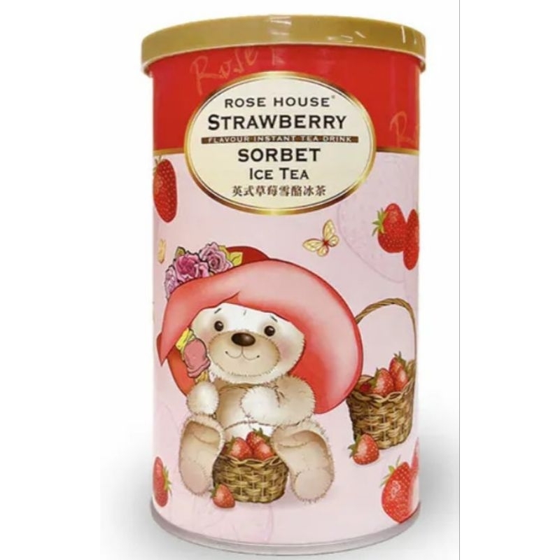古典玫瑰園-草莓雪酪風味冰茶（280g)