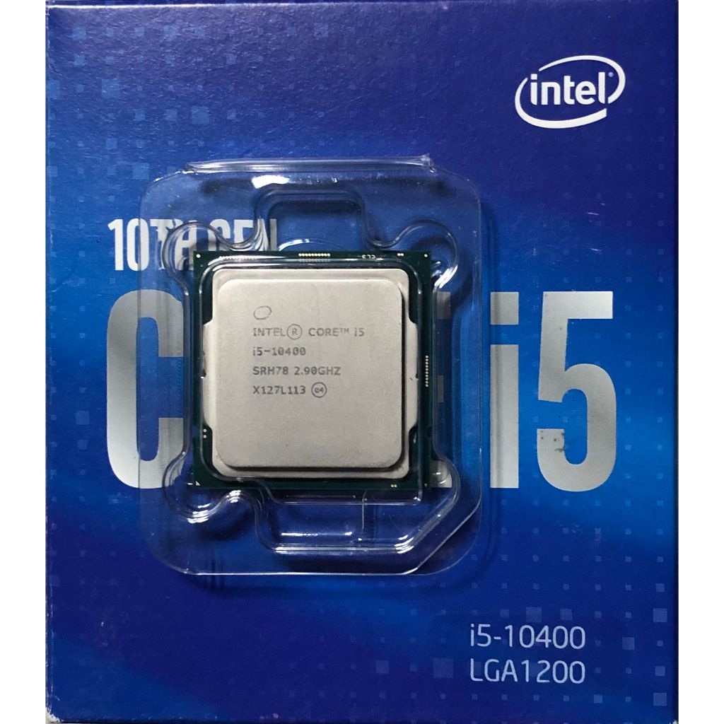 (暫售)Intel 10代CPU i5-10400 有內顯 6核12緒(保至2024-11-03.含風扇-帶散熱膏)#A