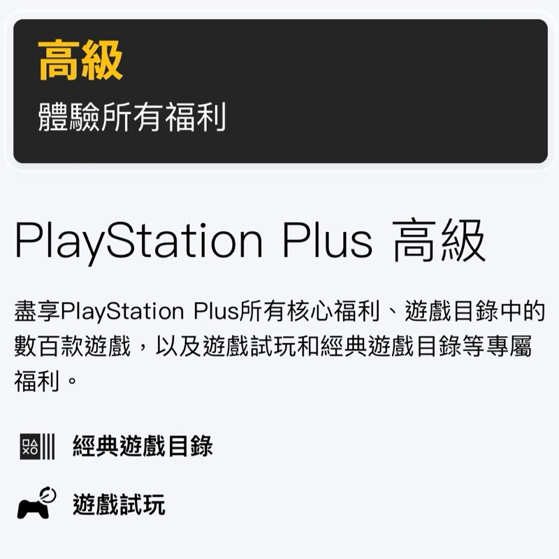 PlayStation Plus 19個月 DELUXE 高級會籍 PS PLUS 高級會員