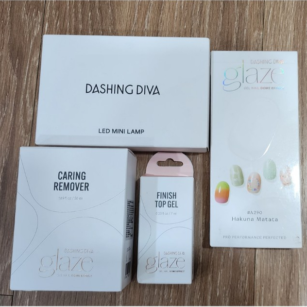 Dashing diva 韓國Glaze光療凝膠美甲貼紙、美甲燈、頂級修護卸甲液、凝膠美甲封層膠