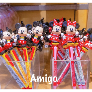 日本 迪士尼樂園 米奇 米妮 立體 造型 原子筆 黑筆 造型筆 文具