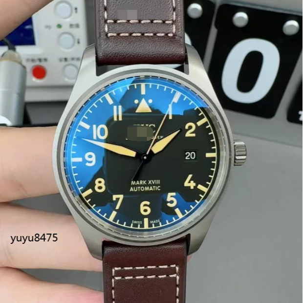 V7廠鈦殼馬克18飛行員 2892機芯 實拍運動男士手錶防水計時全自動上鏈機芯手錶男腕錶高端腕錶