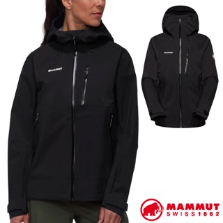 【MAMMUT 長毛象】女 輕量耐磨 防水外套 Alto Guide HS 登山雨衣 防風外套/黑 29571