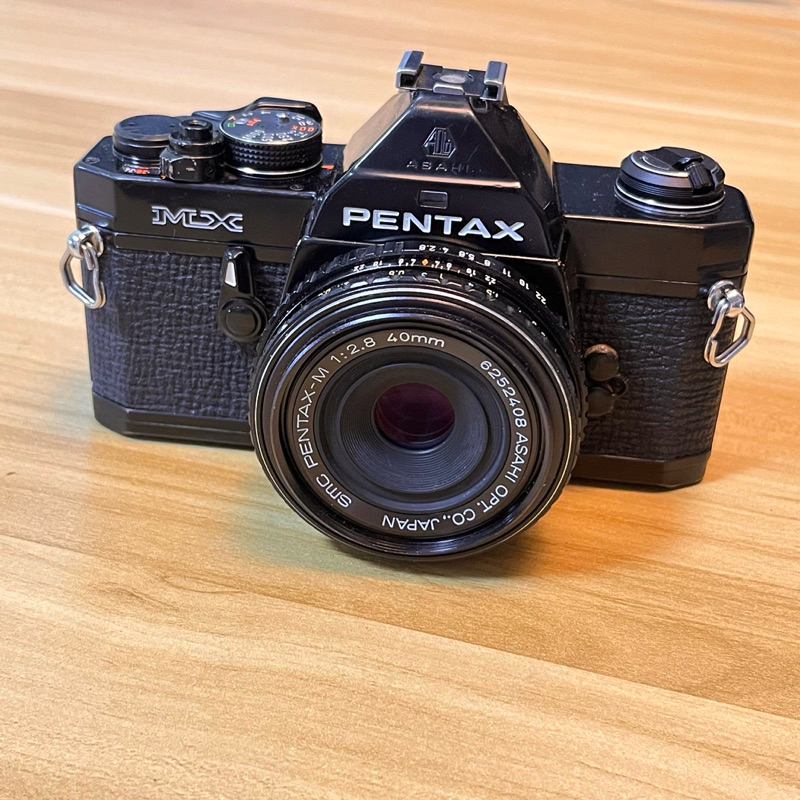 Pentax mx + smc pentax-m 40mm f2.8 最小135單眼 餅乾鏡 黑機 底片