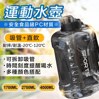 現貨當天出｜蝦皮隔日到｜大容量水壺 水壺 2000ml 大水壺 冷水壺 吸管水壺 運動水壺 防摔水壺 健身水壺