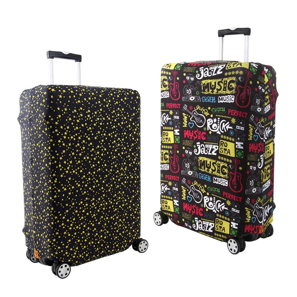 《GOLD LIFE》 設計師行李箱套(星光燦爛+音樂搖滾) 旅行季 行李箱保護 DIY 多組優惠