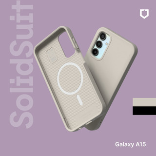 犀牛盾 適用於Samsung Galaxy A15(4G/5G)SolidSuit MagSafe相容經典防摔背蓋手機殼