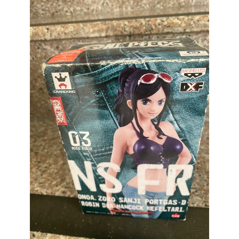 [售] 代理 白證 海賊王 航海王 牛仔褲 NSFR 03 羅賓 紫色 DXF內袋全新未拆 如圖