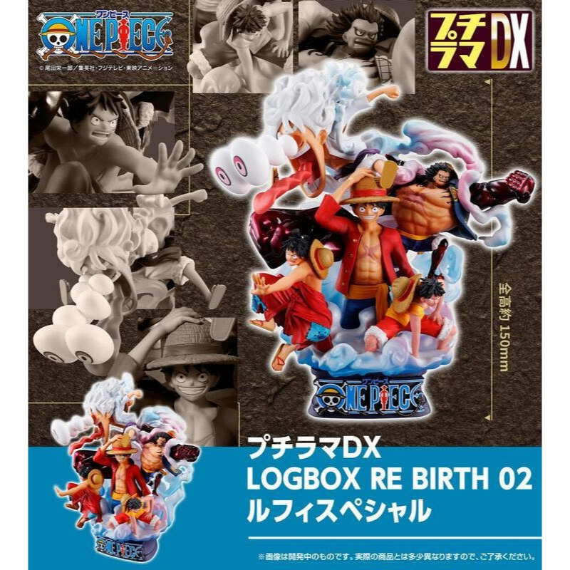 (天馬玩具) 現貨 代理版 MH Petitrama 航海王DX LOGBOX RE BIRTH 02 魯夫 特別版