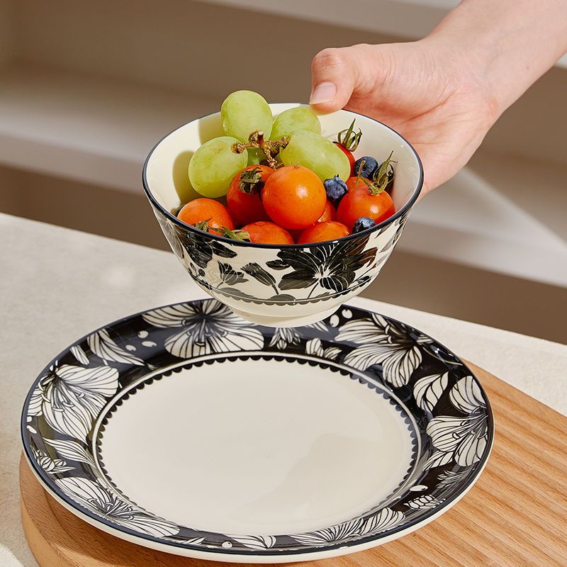 ❤川島❤ 日式陶瓷碗 盤子 5寸碗 米飯碗 圓盤 平盤 湯盤 深盤 淺盤 魚盤 面碗 湯碗 早餐盤 菜盤 碗碟套裝