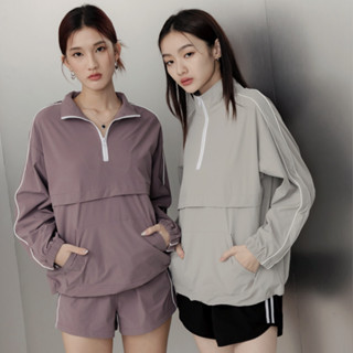 OB嚴選 涼感．抗UV拉鍊立領冰河系防曬上衣 《AB19409》大尺碼/現貨/女裝