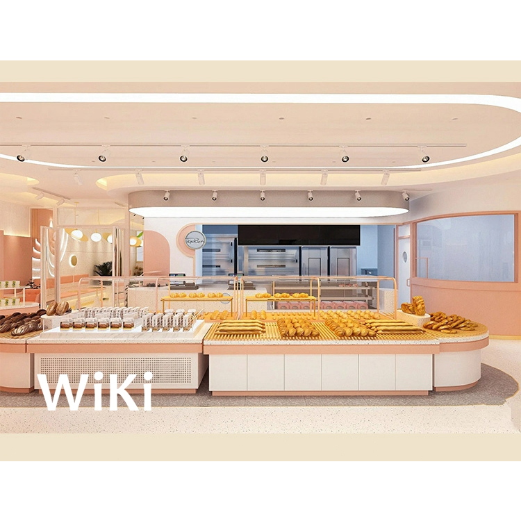 【免運】日式邊櫃 麵包展示櫃 定製中島櫃 蛋糕店餐盤櫃 實木櫃 麵包櫃