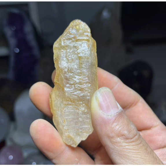 天然白水晶黃泥骸骨幹水晶原石擺件障礙骨幹水晶標本一物一圖