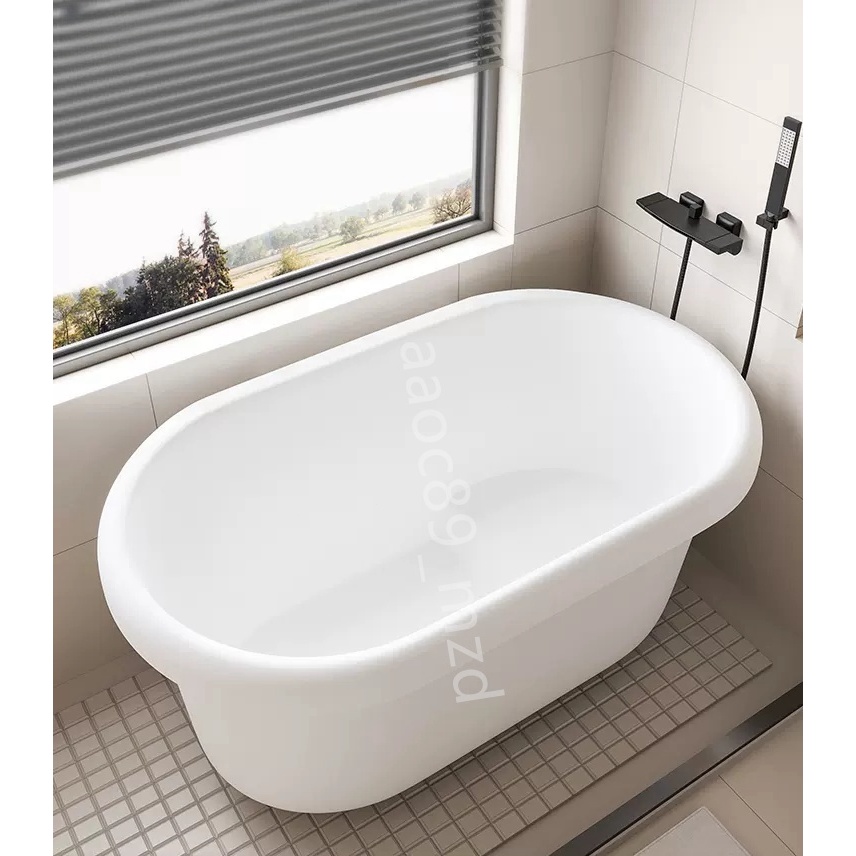 免安裝浴缸家用小戶型坐式可移動獨立迷你亞克力成人泡澡浴盆