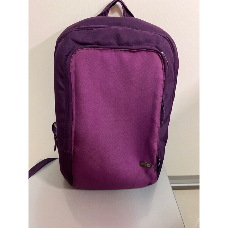 二手 BELKIN 貝爾金 電腦雙肩包 紫色背包 Designed for DELL