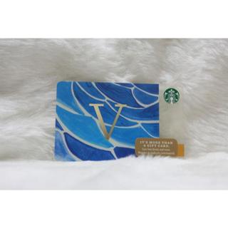 星巴克 STARBUCKS 美國 2014 6103 字母卡 V 星巴克卡 隨行卡 儲值卡 收集