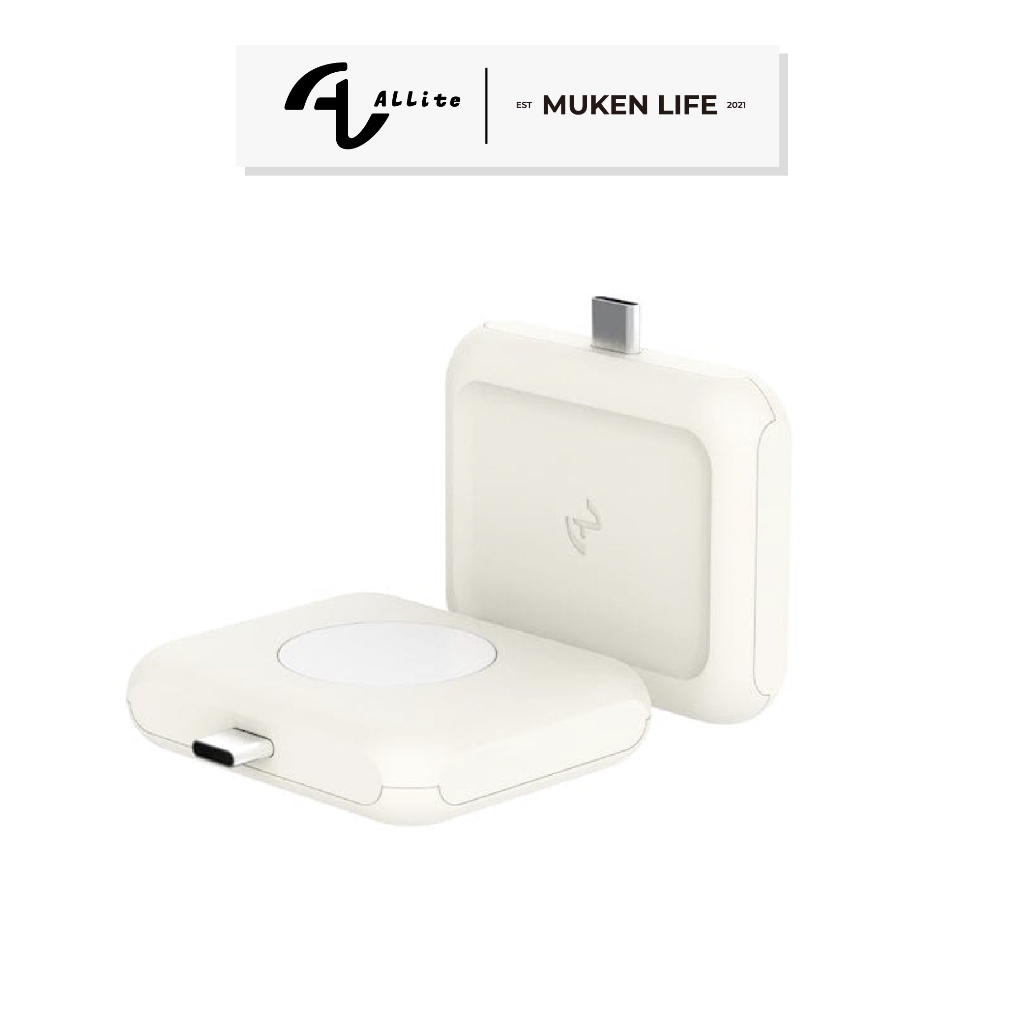 Allite｜WA1 2IN1 AppleWatch AirPods 便攜型雙面充電器 充電頭 無線 磁吸 快充頭充電盤