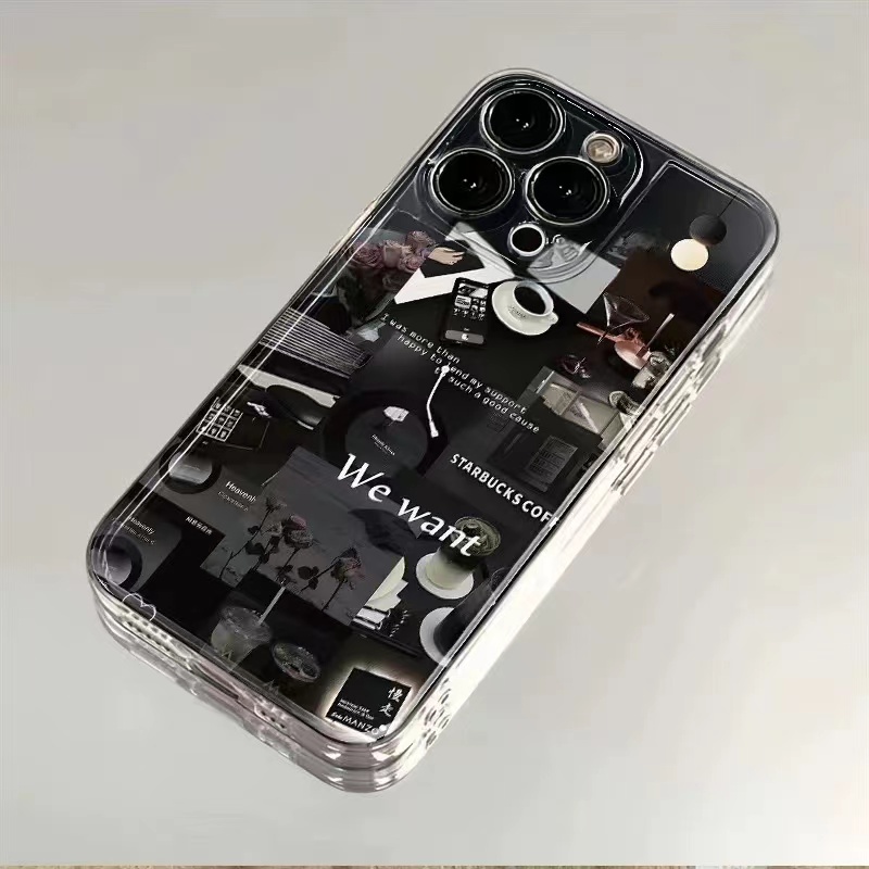 iPhone 15 手機殼 手機套 生活碎片 蘋果 13 pro 創意 xs max 全包 透明防摔保護殼 小眾 ins