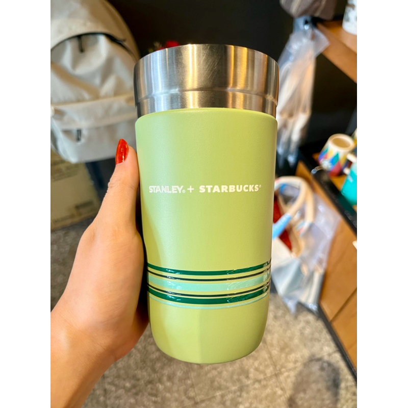 星巴克Starbucks 現貨🔥Stanley 條紋16oz不鏽鋼杯