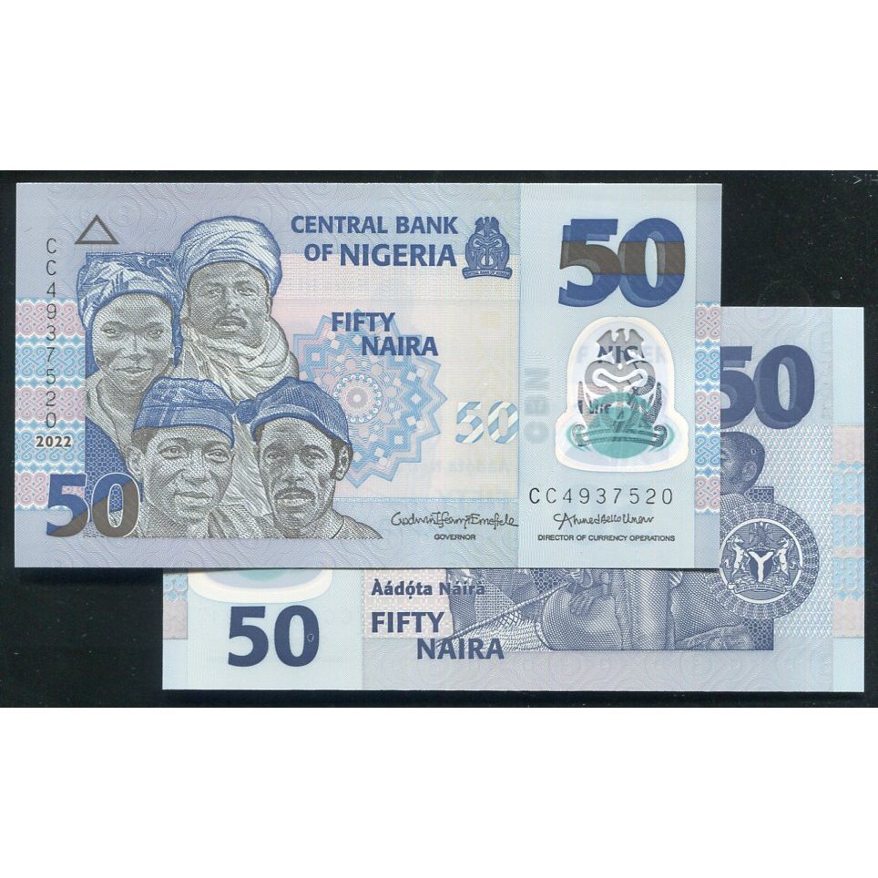 【塑膠鈔】Nigeria (奈及利亞),P41 , 100-NAIRA , 2022 品相全新UNC#209068