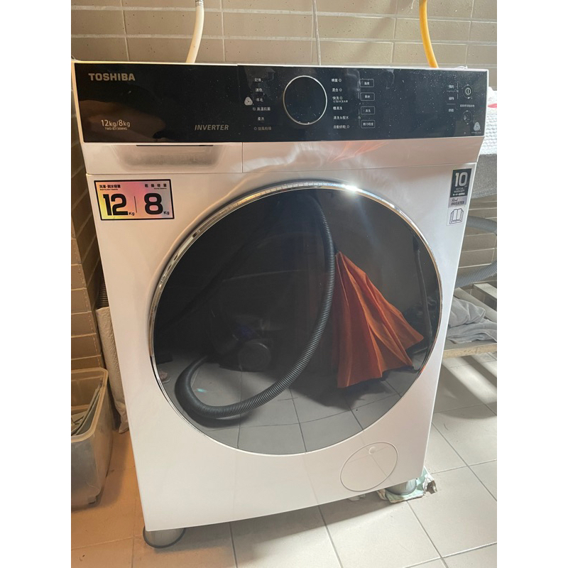 (降售）TOSHIBA 東芝 12公斤變頻溫水洗脫烘滾筒洗衣機(TWD-BJ130M4G)