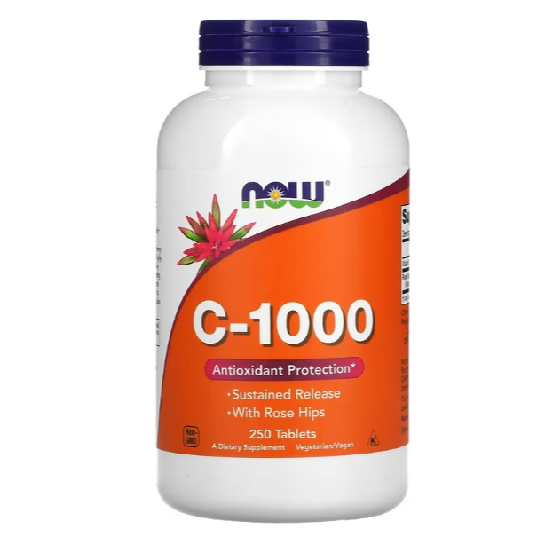 美國代購 NOW Foods, C-1000 維生素C1000mg 250顆