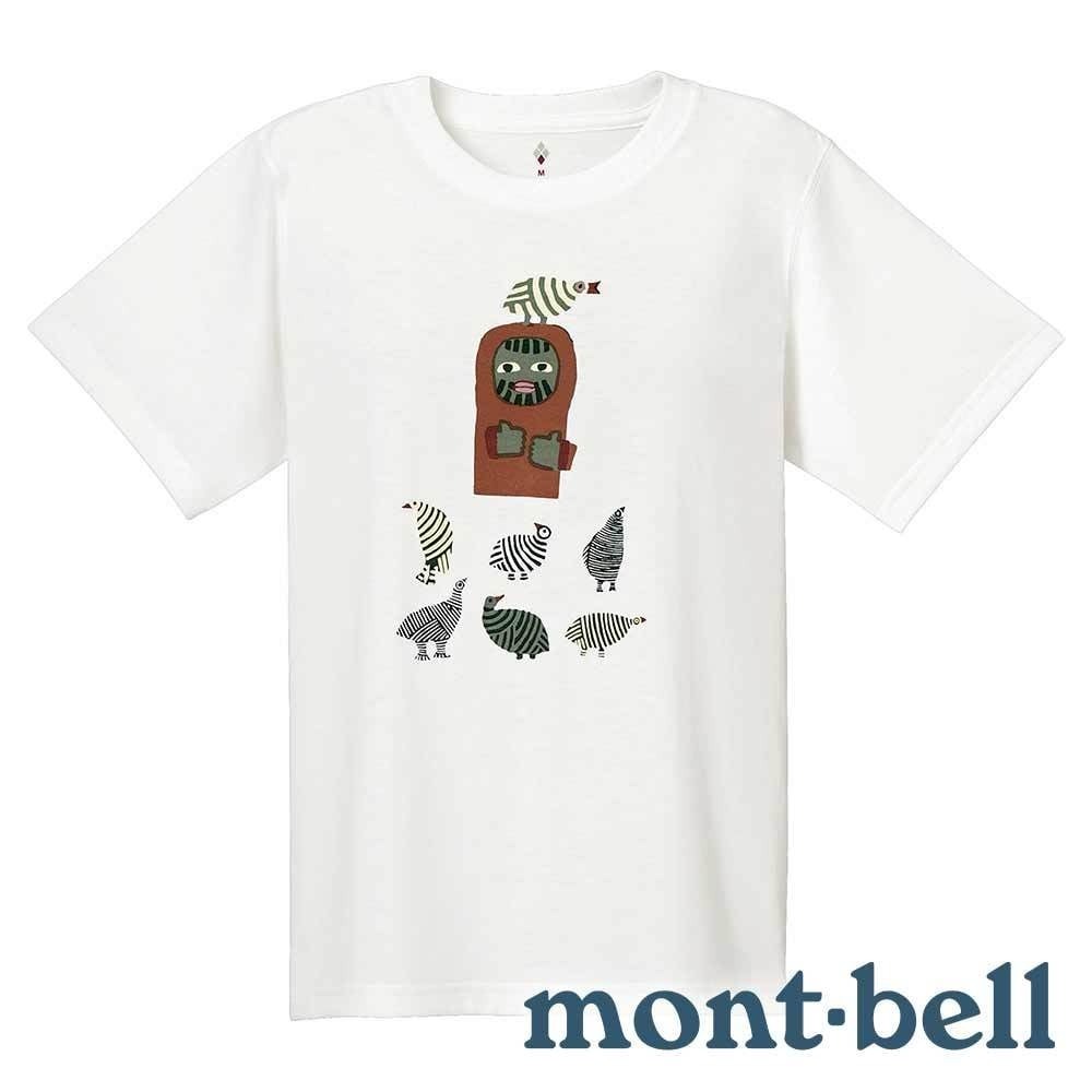 【mont-bell】WICKRON女抑菌抗UV圓領短袖T恤『白』1114175
