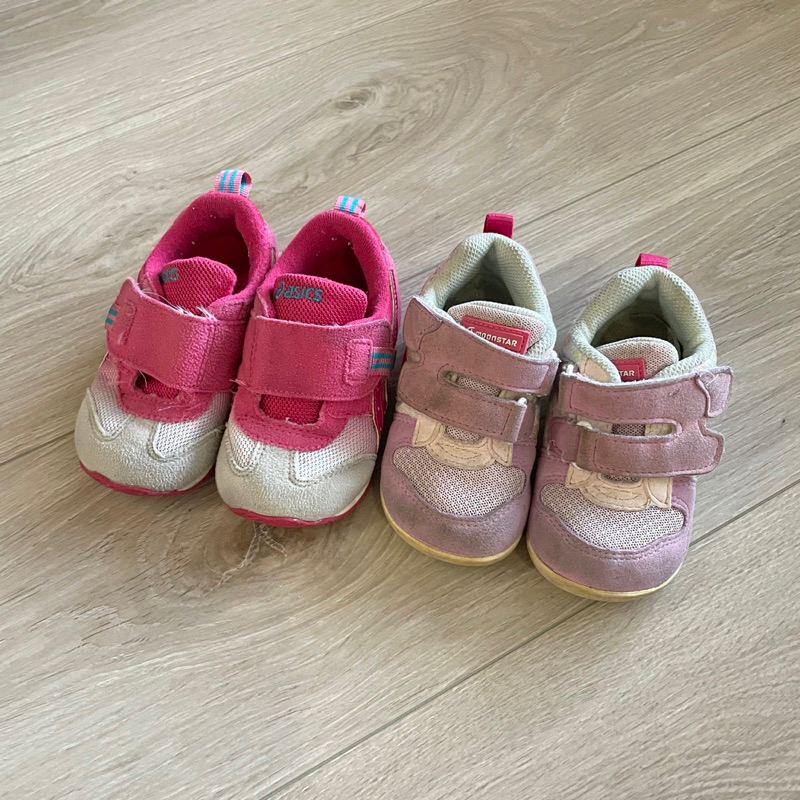 亞瑟士 ASICS 女童 月星 moonstar 運動鞋學步鞋（13.5cm)
