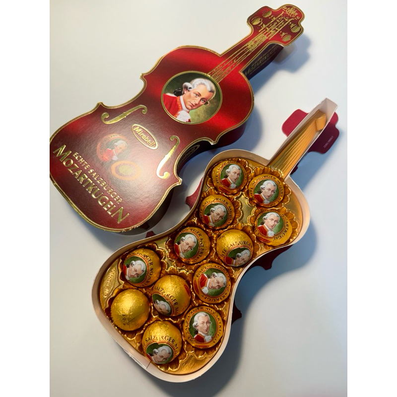 馨❤Mirabell 莫札特巧克力特仕版小提琴禮盒 奧地利原裝 送禮 收藏 (全店滿千免運)
