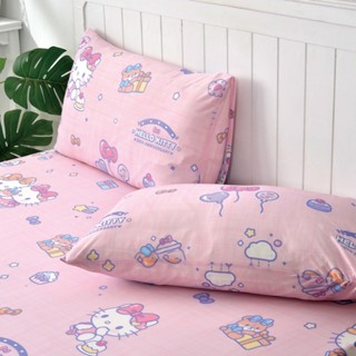 La Belle 超COOL超涼感枕套2入+大容量洗衣袋1入 (超值組合) HELLO KITTY生日派對枕套