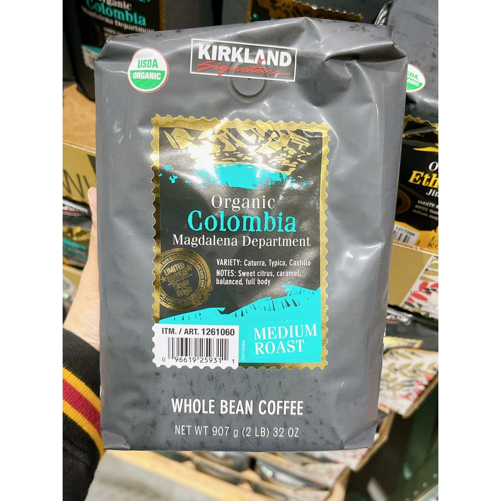 現貨 好市多代購 Kirkland Signature 科克蘭有機哥倫比亞咖啡豆 907公克