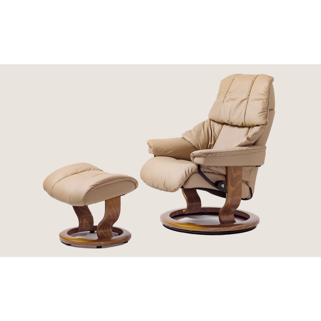 【北歐原裝 中古美品】挪威製 Ekornes 思特萊斯 Stressless 系列 Reno 最頂級舒適椅 視聽休閒椅
