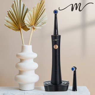 【臺灣現貨】【魔力家直營】M185感應充電式電動旋轉牙刷(攜帶型/震動牙刷/潔牙/護齦/軟毛刷頭)BY010085