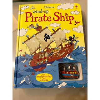 全新現貨Usborne Wind-up Pirate Ship海盜船 硬殼書 操作書