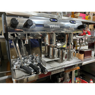 EXPOBAR G-10雙孔半自動商用咖啡機 含 磨豆機、把手、鋼杯