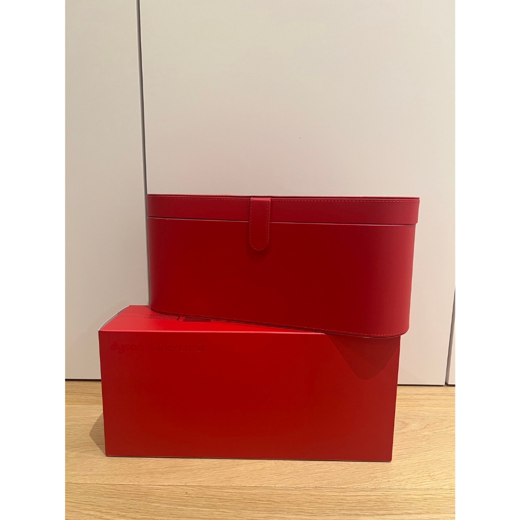 Dyson 戴森 全新吹風機紅色收納箱  原廠收納盒|Dyson禮盒版原廠收納盒|