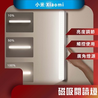 ♪台灣現貨♪ 小米 米家磁吸閱讀燈 調節調光 充電閱讀檯燈 閱讀燈 書桌燈 磁吸燈 充電燈 護眼燈