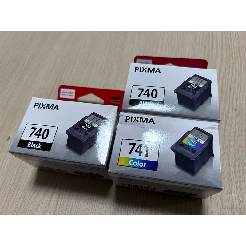 Canon原廠 PIXMA 740黑色墨水兩盒+741彩色墨水一盒 全新 三盒不拆售