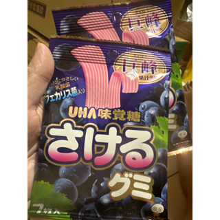 日本 UHA味覺糖 手撕軟糖 長條軟糖 葡萄軟糖
