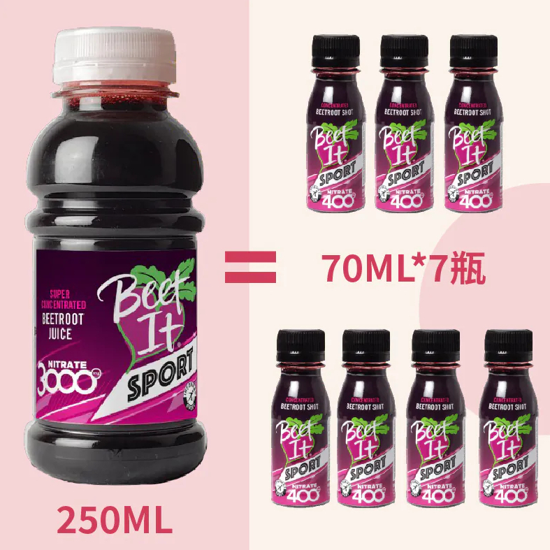 BEET IT SPORT NITRATE 3000 超濃縮甜菜根汁 250ml (大瓶)