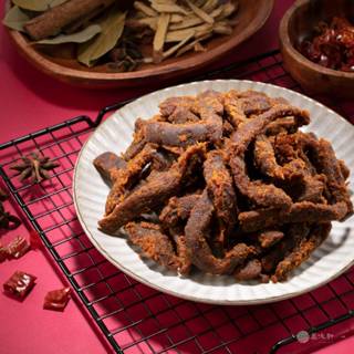 【萬味軒肉乾】牛肉乾系列 -【香辣牛肉條 250g】伴手禮送禮臺中名產老店團購辦公室小資族美食肉乾名店推薦